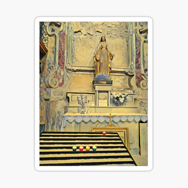 Item preview, Five Candles in Paroisse de Gordes, Catholic Church in Gordes, Provence, France designed and sold by Redhead1022.
