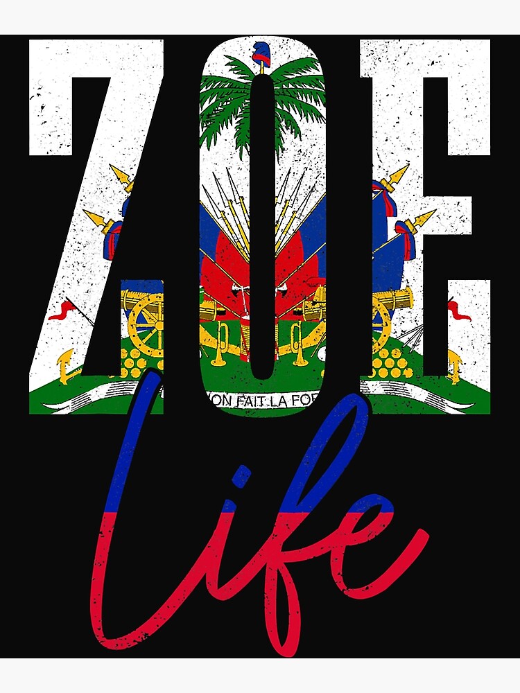 "Haiti Flag Zoe Haitian Life Pride Vintage Haiti " Poster for Sale by