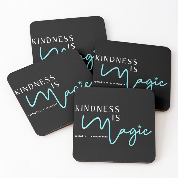 Item preview, Think happy thoughts - Positive and stylish Kindness is Magic.  Caroline Laursen original designed and sold by Caroline Laursen.