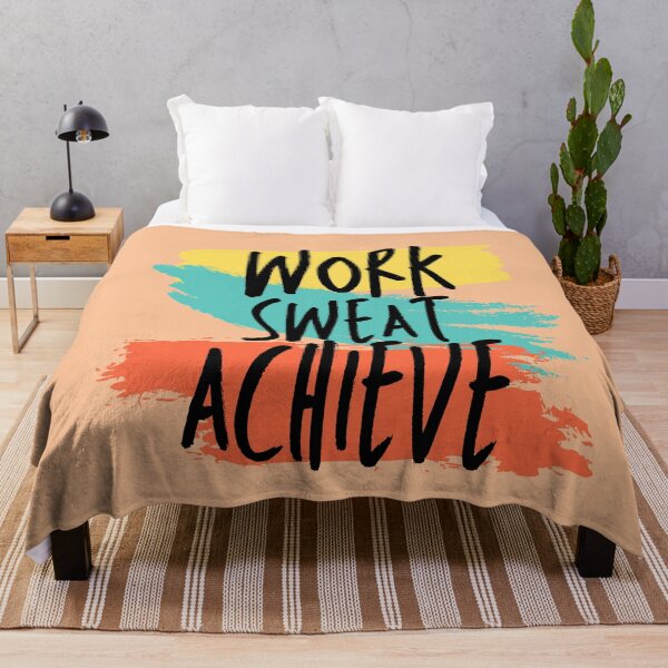 Item preview, work sweat achieve gym designed and sold by indigofox-x.