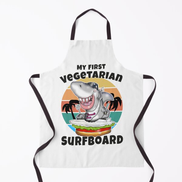 Item preview, My First Surfboard Funny Vegetarian Summer Surf designed and sold by Status71.