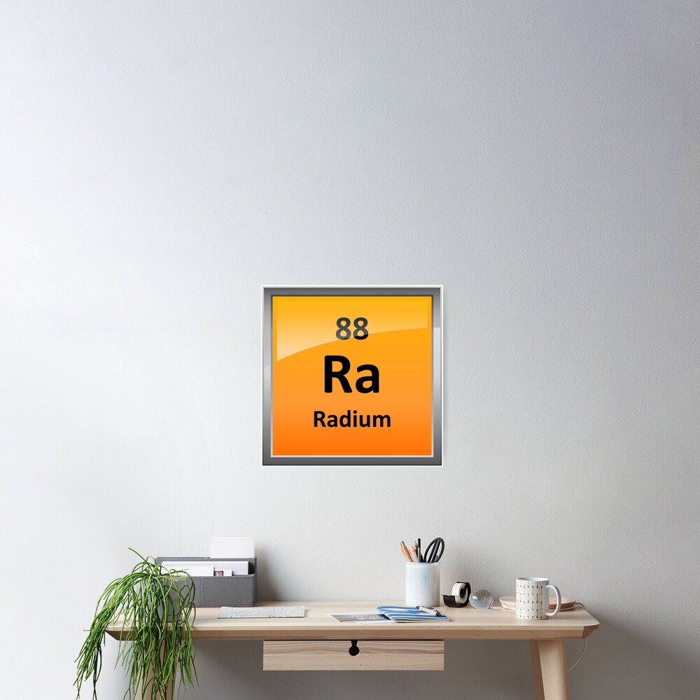 "Radium Periodic Table Element Symbol" Poster for Sale by sciencenotes