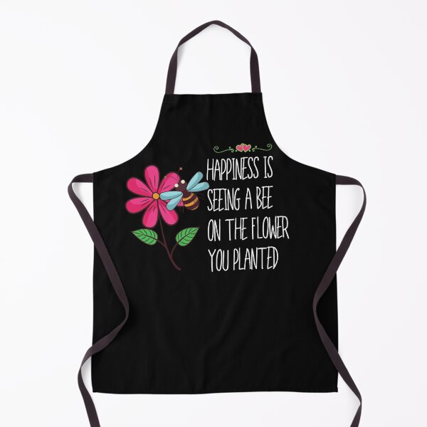 Item preview, Happiness Is Seeing A Bee On The Flower You Planted Design designed and sold by EarthArtDesigns.
