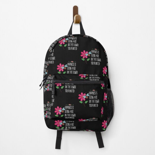 Item preview, Happiness Is Seeing A Bee On The Flower You Planted Design designed and sold by EarthArtDesigns.