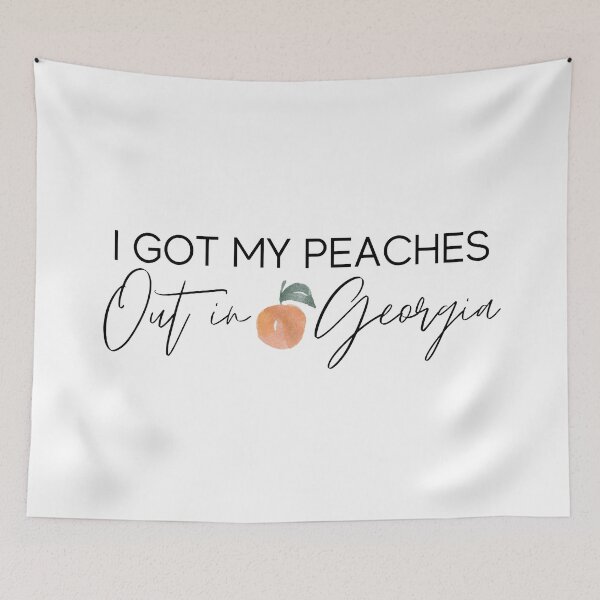 Item preview, I got my peaches out in georgia sticker designed and sold by brookehend.