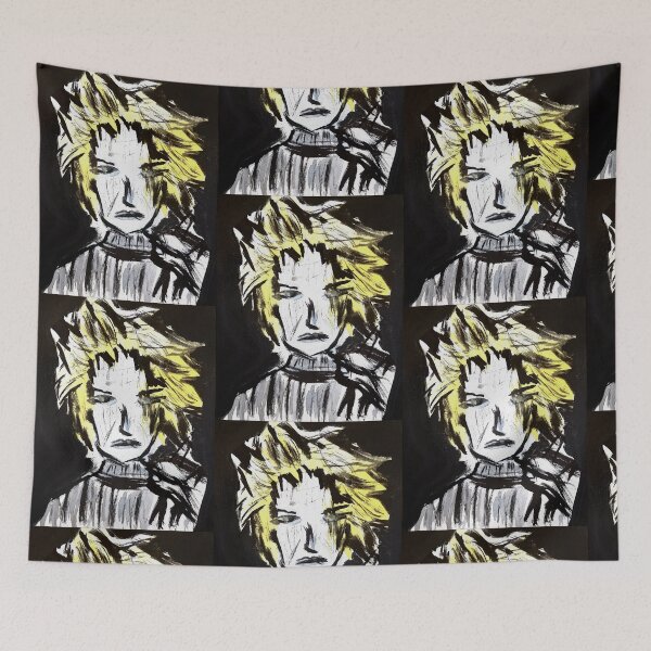 Item preview, Cloud Strife Pop Art, Acrylics on Canvas designed and sold by RadicalGaymer.