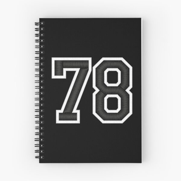 Item preview, 78 Black Jersey Sports Number seventy-eight Football 78 designed and sold by elhefe.