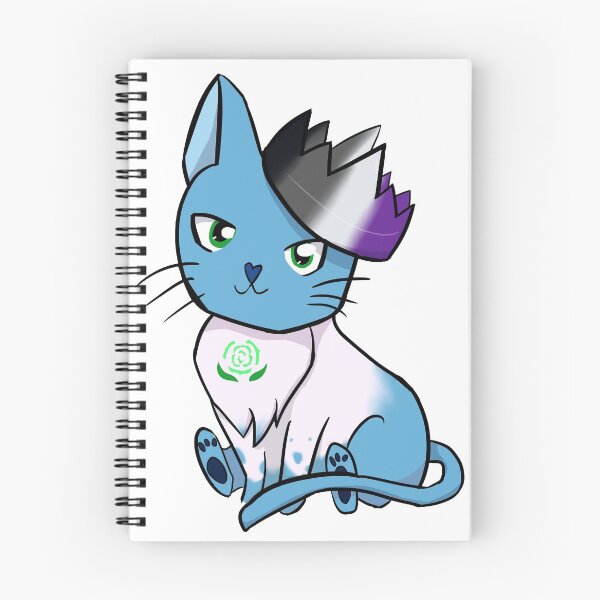 Item preview, Achillean Asexual Pride Cat designed and sold by LunarDoodles.