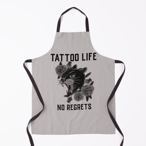 Item preview, Tattoo Life, No Regrets, Panther, Rose Tattoo Design designed and sold by Proverbial Wisdom Design.