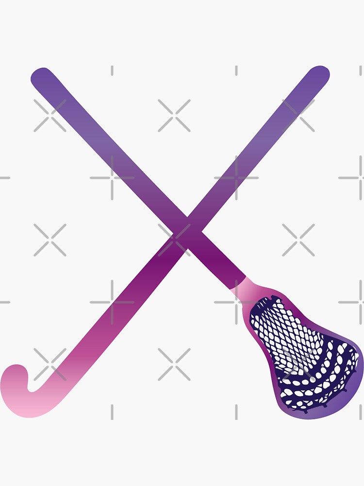 "Field Hockey & Lacrosse" Sticker by mschmidtdesigns Redbubble