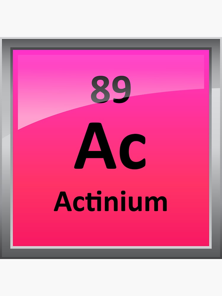 Actinium Periodic Table Element Symbol Sticker For Sale By Sciencenotes Redbubble 3003