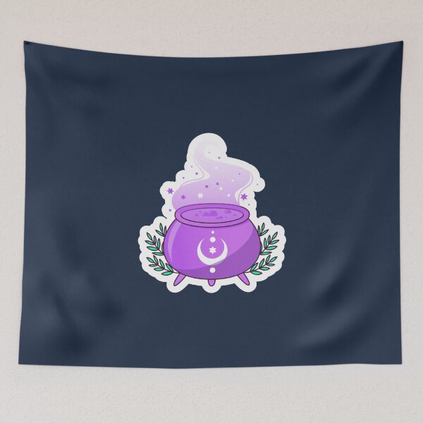 Item preview, Celestial purple witches' cauldron designed and sold by WildOverload.
