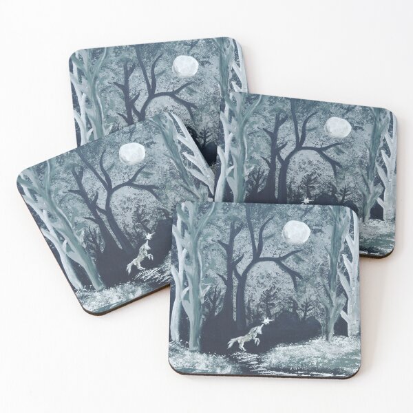 Item preview, Unicorn Forest, Gesso on Canvas designed and sold by RadicalGaymer.