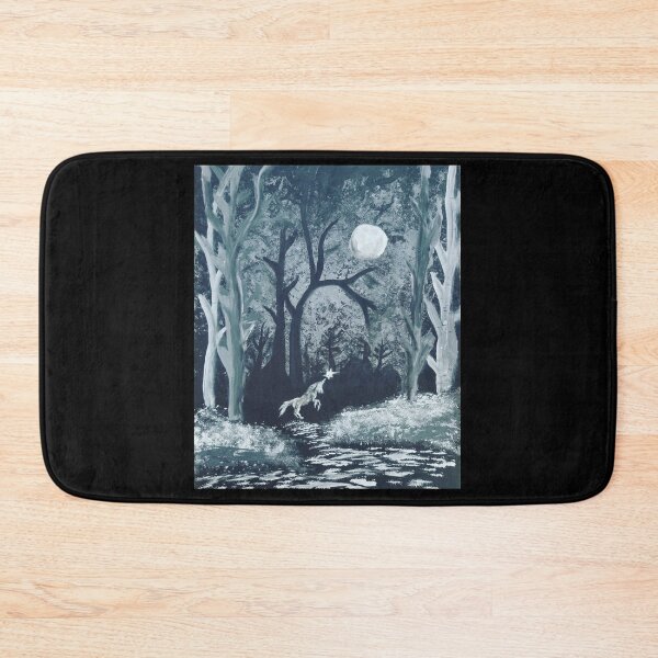 Item preview, Unicorn Forest, Gesso on Canvas designed and sold by RadicalGaymer.