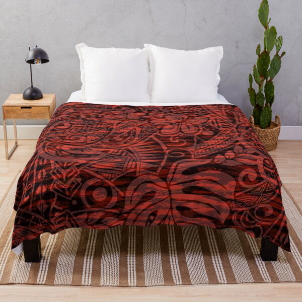 Item preview, Hawaiian Black And Red Tribal Decor designed and sold by sunnthreads.