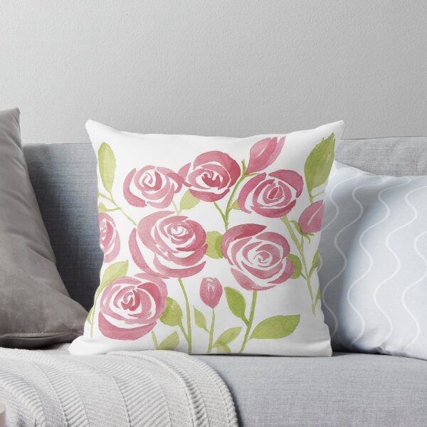 Aperçu de l'œuvre roses roses aquarelles créée et vendue par LiliDN.