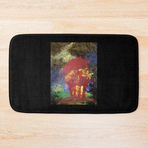 Item preview, Red Skull in Forest, Surreal Pop Art, Acrylics on Canvas designed and sold by RadicalGaymer.