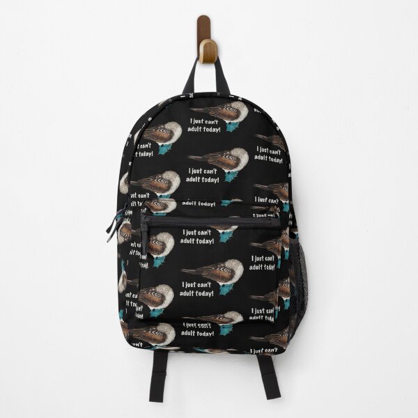Item preview, I JUST CAN’T ADULT TODAY! The Blue Footed Booby bird is hiding away. designed and sold by artbysarahallen.