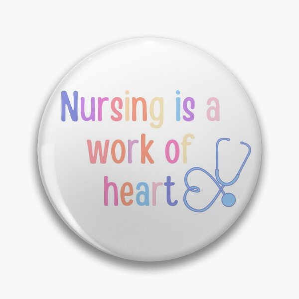 Item preview, Nursing is a work of heart - nurse gift/present #1 designed and sold by PickaSticka.
