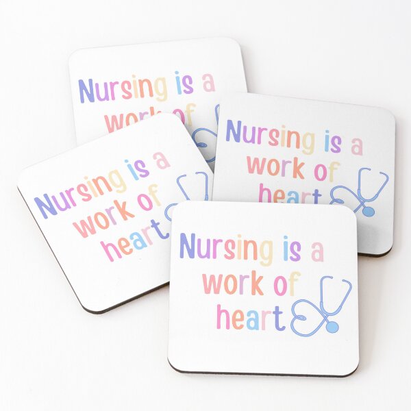 Item preview, Nursing is a work of heart - nurse gift/present #1 designed and sold by PickaSticka.