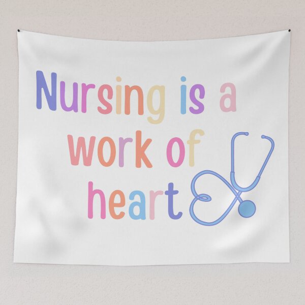 Item preview, Nursing is a work of heart - nurse gift/present #1 designed and sold by PickaSticka.