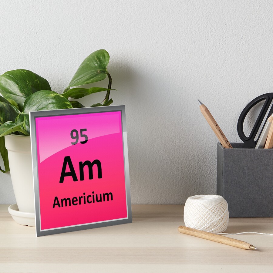 "Americium Periodic Table Element Symbol" Art Boards by sciencenotes