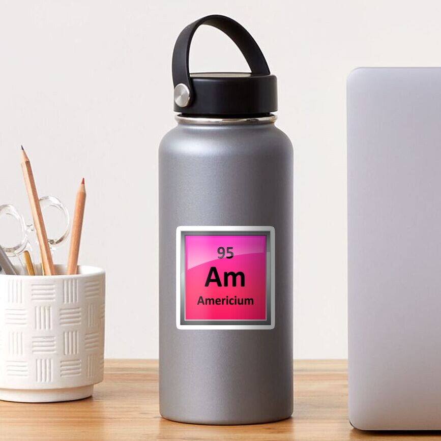 "Americium Periodic Table Element Symbol" Sticker by sciencenotes