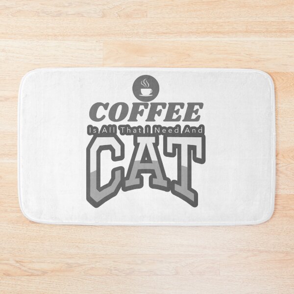 Item preview, Coffee Is All That I Need And My Cat designed and sold by Magic Touch  ⭐⭐⭐⭐⭐.
