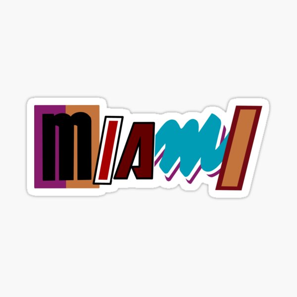 Miami Heat Vice Logo Sticker By Anaarias0425 | canoeracing.org.uk