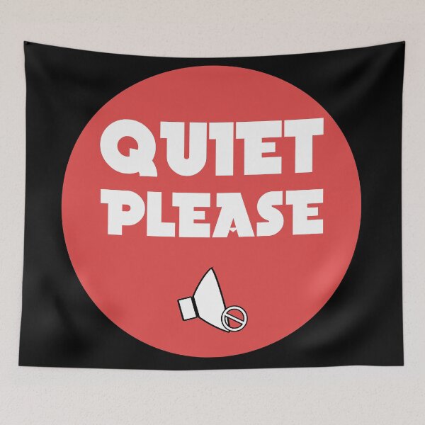 Item preview, quiet please designed and sold by GoranDesign.