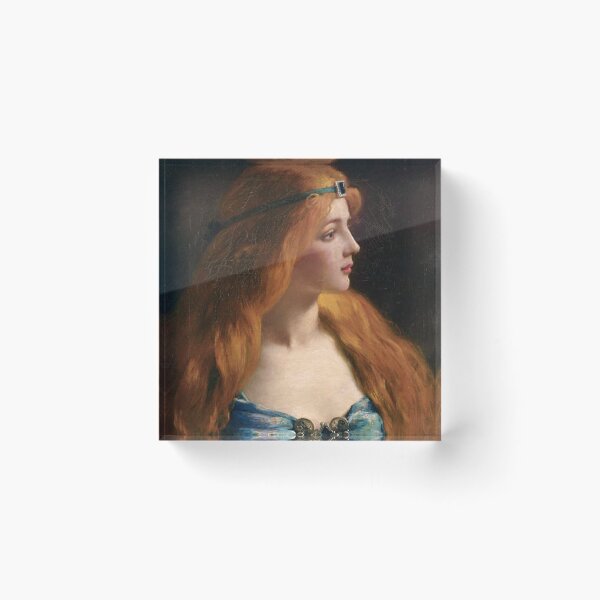 Item preview, Red Haired Princess by Jules Frederic Ballavoine - Vintage Art designed and sold by RickE.