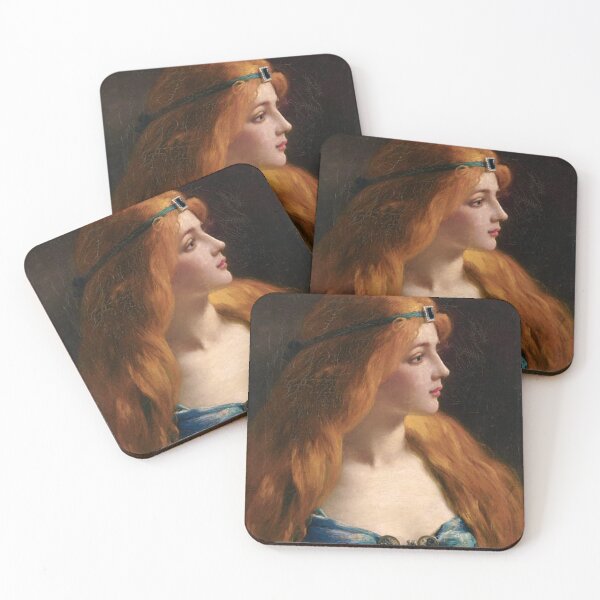 Item preview, Red Haired Princess by Jules Frederic Ballavoine - Vintage Art designed and sold by RickE.