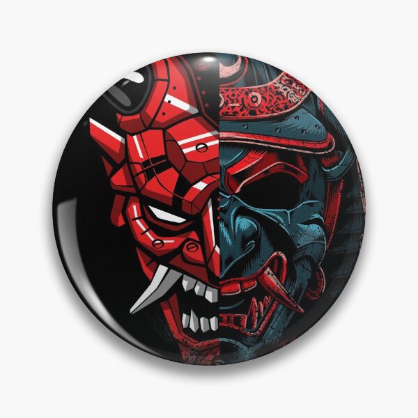 Item preview, Double samurai mask designed and sold by albertocubatas.