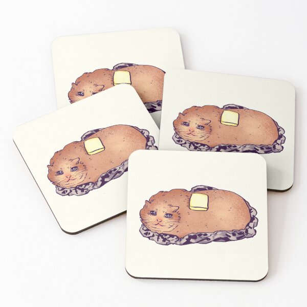 Item preview, I draw sad baked butter potato cat meme designed and sold by RansRoom.
