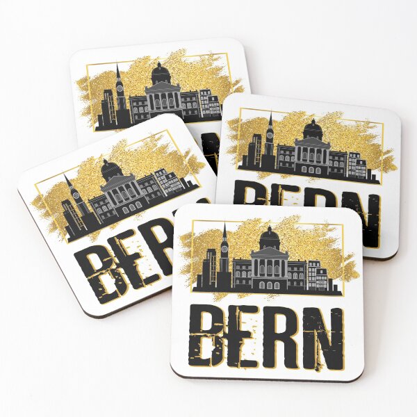 Item preview, Bern Switzerland Switzerland skyline city city gold designed and sold by BullDesignsShop.