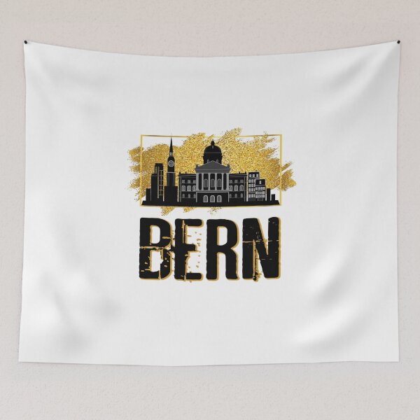 Item preview, Bern Switzerland Switzerland skyline city city gold designed and sold by BullDesignsShop.