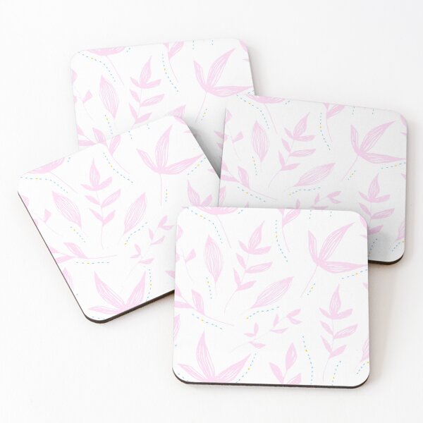 Item preview, Arrangement of Pink Floral Leaves (White Background)  designed and sold by edcullenrx.