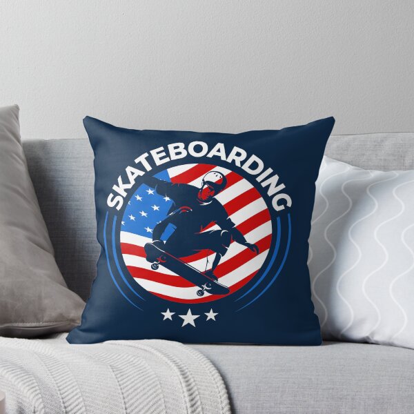 Item preview, USA Skateboarding with American Flag designed and sold by Uppercase Tees.
