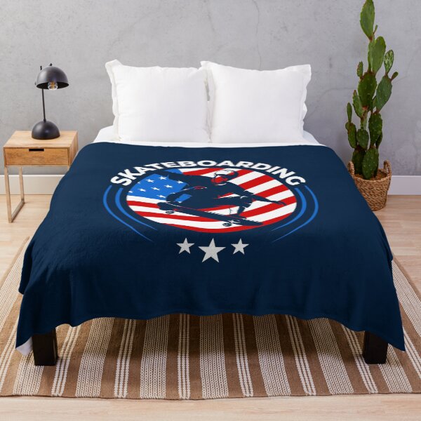 Item preview, USA Skateboarding with American Flag designed and sold by Uppercase Tees.