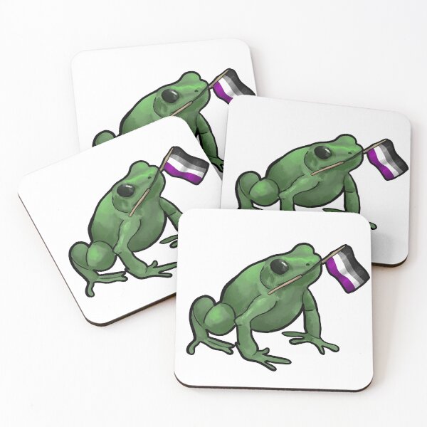 Item preview, Asexual Pride Frog designed and sold by HomegrownFern.