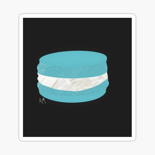 Sweet Blue Macaron Sticker