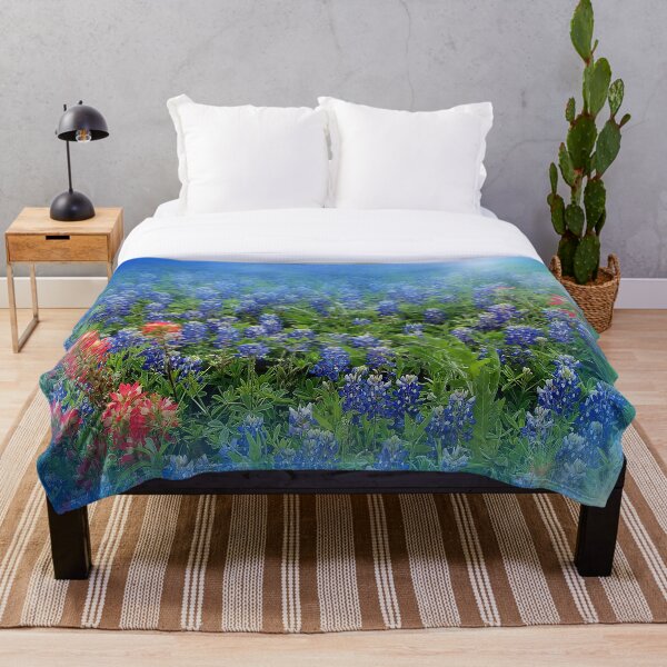 Item preview, Pretty BlueBonnets - Blue and Red Hill Country Flowers - Spring Botanical Florals designed and sold by Star58.