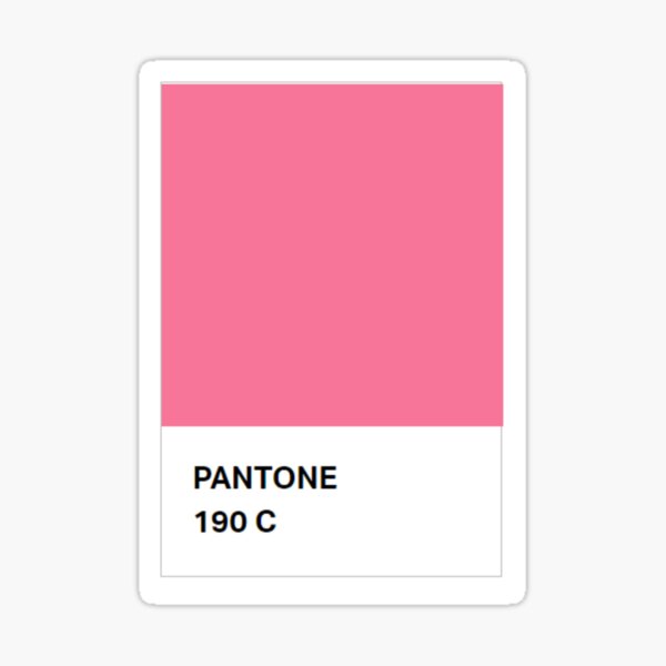 Pantone Colour Stickers Redbubble
