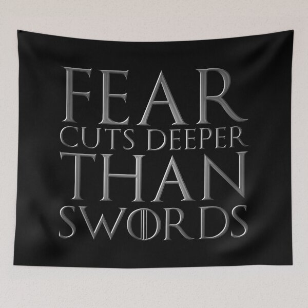 Item preview, Fear cuts deeper than swords quote - silver edition designed and sold by FanaToonic.
