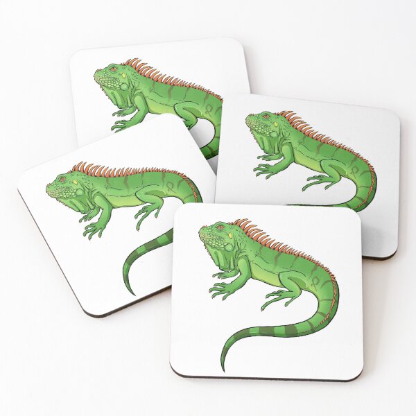 Item preview, Iguana the Green Reptile Artwork Drawing Illustration designed and sold by Gabrielptdedi.