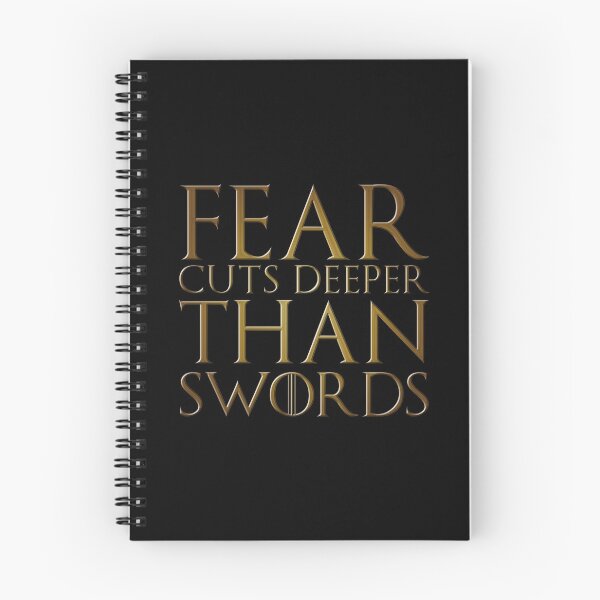 Item preview, Fear cuts deeper than swords quote - gold edition designed and sold by FanaToonic.