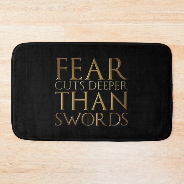 Item preview, Fear cuts deeper than swords quote - gold edition designed and sold by FanaToonic.