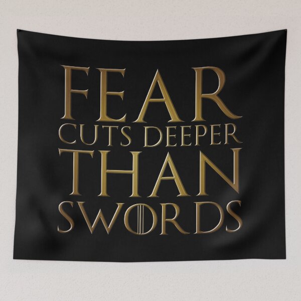 Item preview, Fear cuts deeper than swords quote - gold edition designed and sold by FanaToonic.