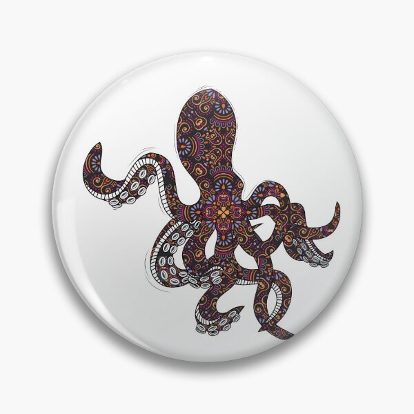 Item preview, Beautiful Octopus In Mandala Pattern. Beautiful Animal Mandala Prints designed and sold by TheImperfecto.