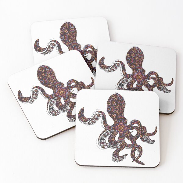 Item preview, Beautiful Octopus In Mandala Pattern. Beautiful Animal Mandala Prints designed and sold by TheImperfecto.